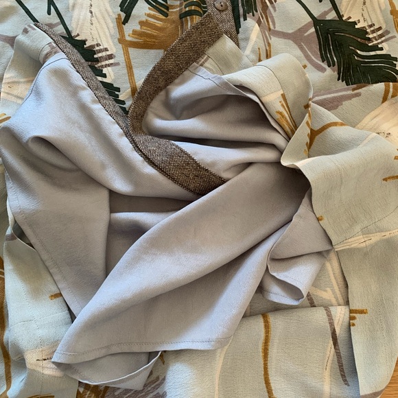 Anthropologie Edme & Esllyte Flurried Plumes Midi Skirt with wool blend trim - Picture 6 of 9